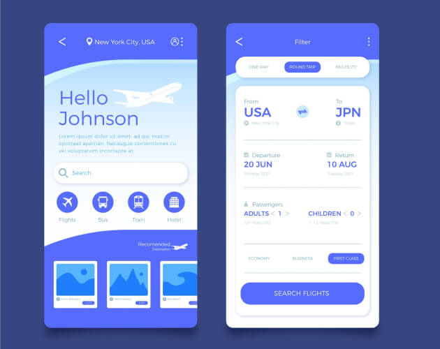 Travel Booking Mobile Application Design